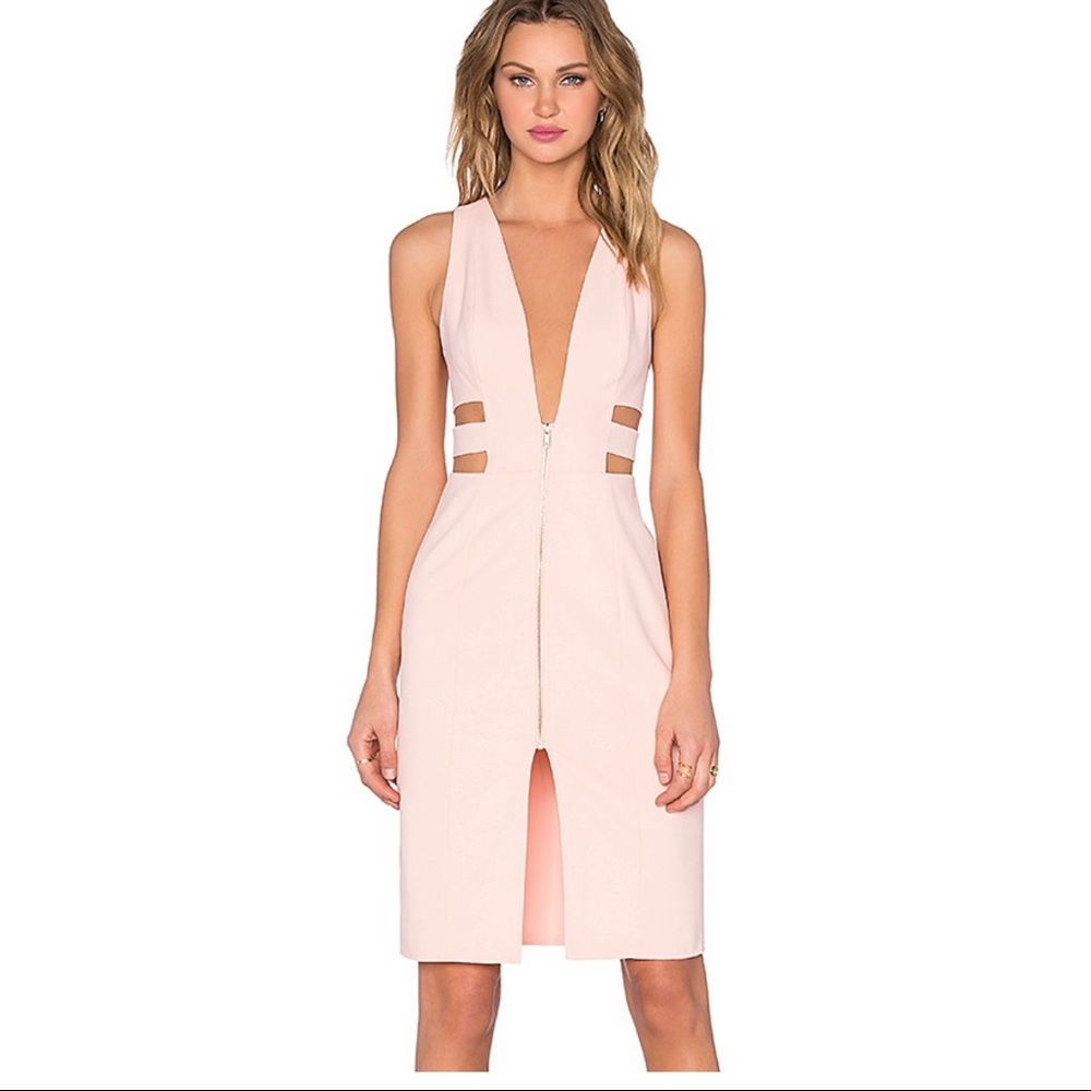 NBD Run It Dress in Nude Pink